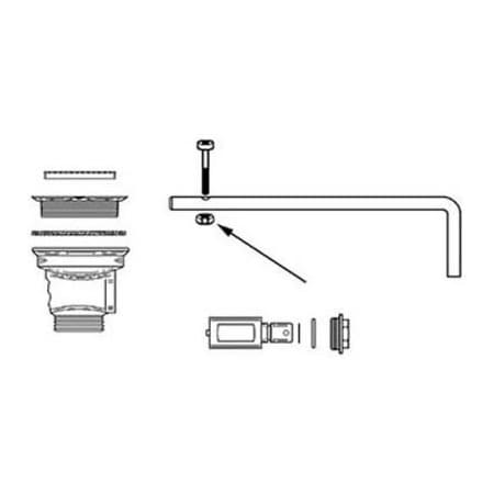 Allpoints Nut, Locking (8-32 Thd) For Fisher Manufacturing 1131079
